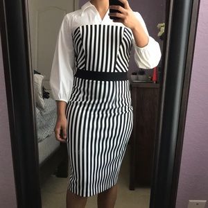 Striped NY and Co. Midi Dress